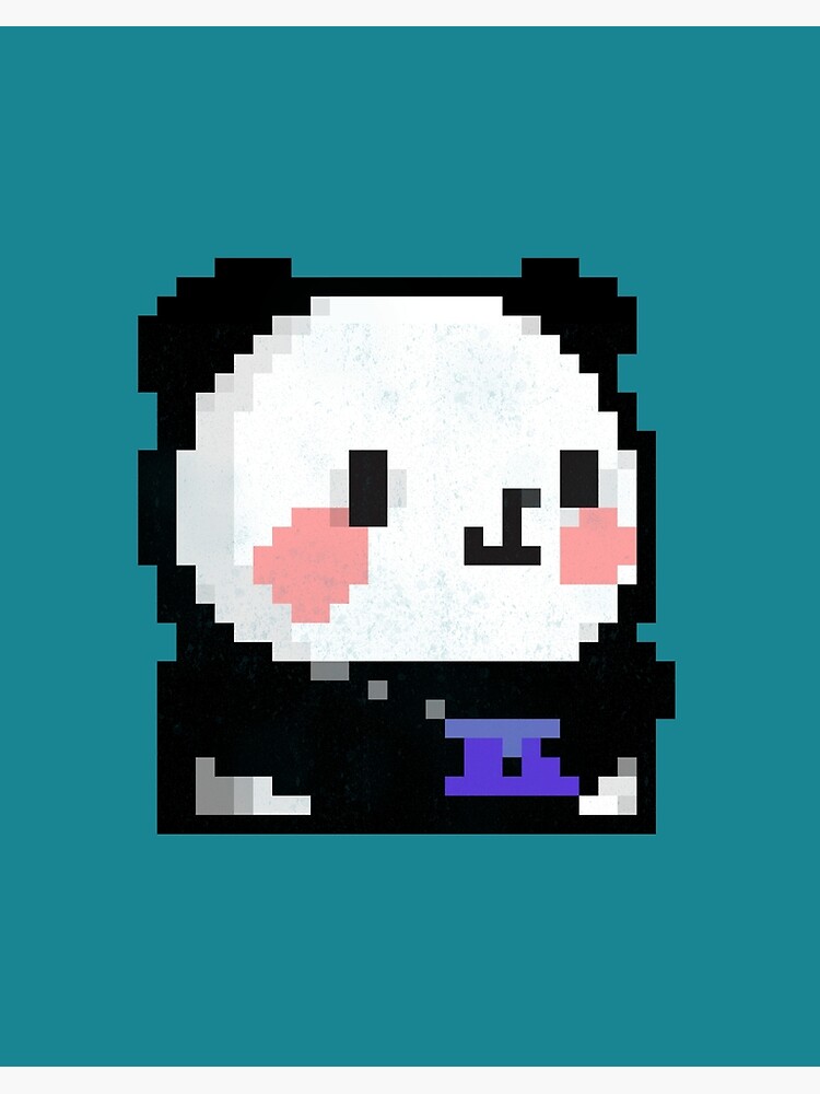 Pixel Art Cute Panda | Art Board Print