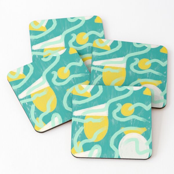 Item preview, Aqua Jazzy Shapes designed and sold by DesignsByJaycee.