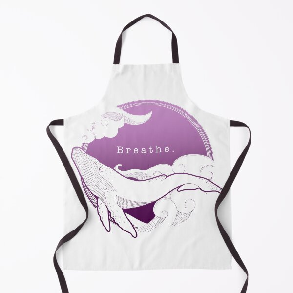 Item preview, sky whale pink & white - breathe designed and sold by Arty and Awkward.