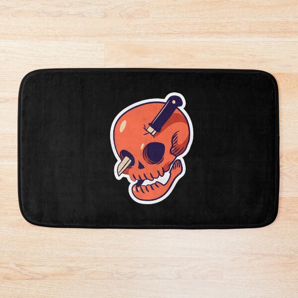 Item preview, Stabbed  Orange Cartoon Skull designed and sold by mrkedi123.