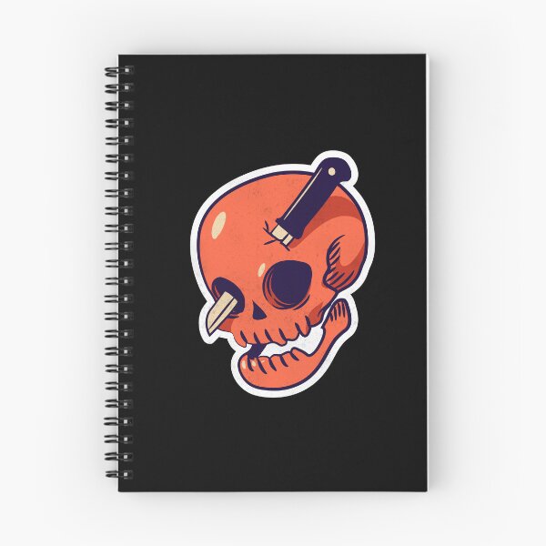 Item preview, Stabbed  Orange Cartoon Skull designed and sold by mrkedi123.