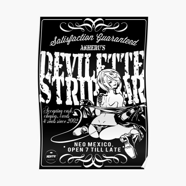 Anheru Strip Bar (White) Poster
