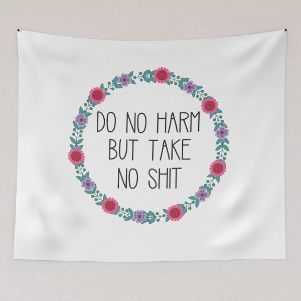 Item preview, Do No Harm But Take No Shit designed and sold by annmariestowe.