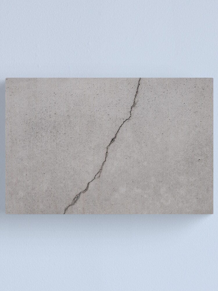 cracked concrete texture - cement stone  Canvas Print for Sale by