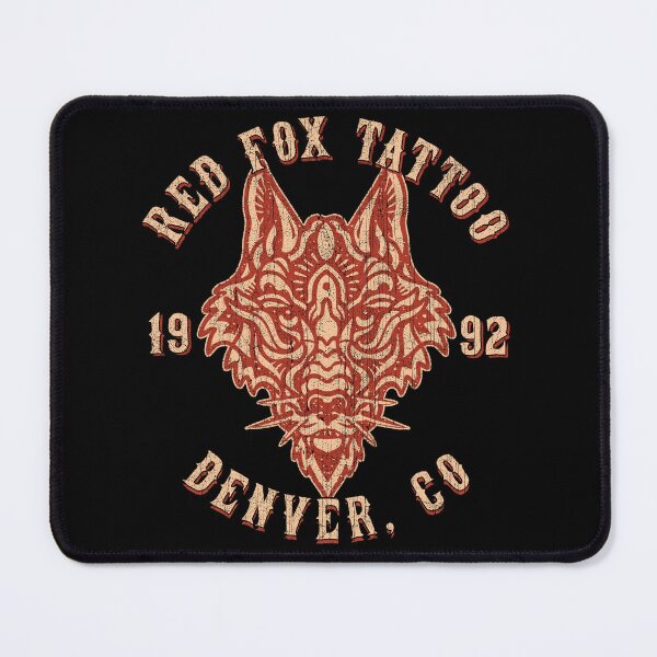 Item preview, Red Fox Tattoo, Vintage Tattoo Studio Design, Denver, Colorado designed and sold by Proverbial Wisdom Design.