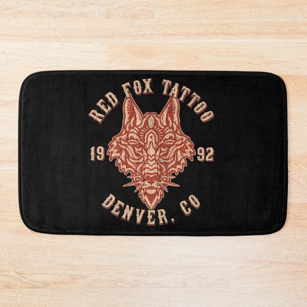 Item preview, Red Fox Tattoo, Vintage Tattoo Studio Design, Denver, Colorado designed and sold by Proverbial Wisdom Design.