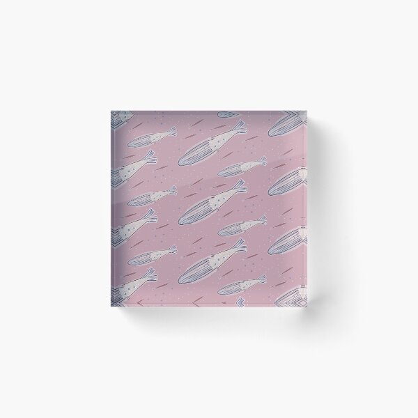 Item preview, Marine theme with fish and mermaids in pink colors designed and sold by Victoria Alferonok.