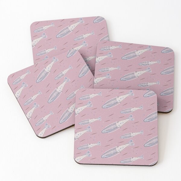 Item preview, Marine theme with fish and mermaids in pink colors designed and sold by Victoria Alferonok.