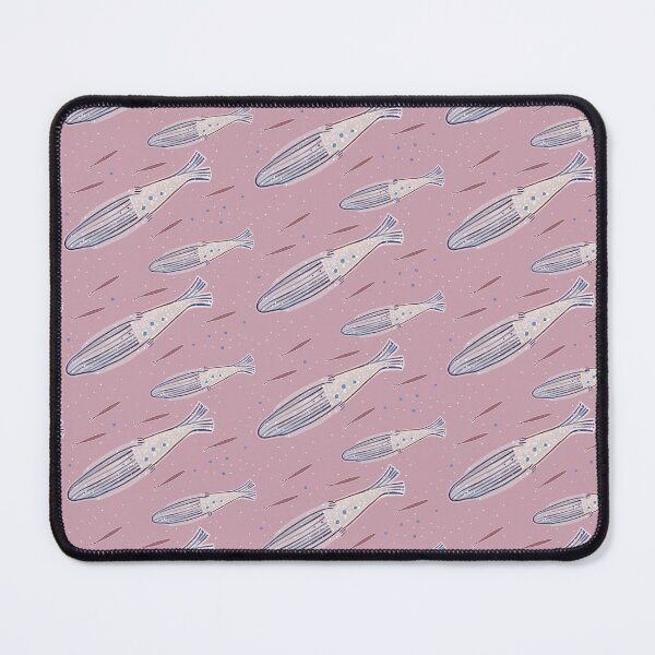Item preview, Marine theme with fish and mermaids in pink colors designed and sold by Victoria Alferonok.