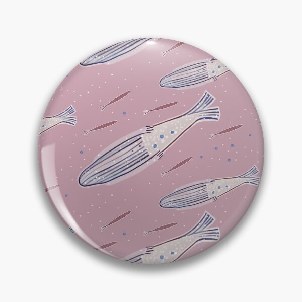 Item preview, Marine theme with fish and mermaids in pink colors designed and sold by Victoria Alferonok.