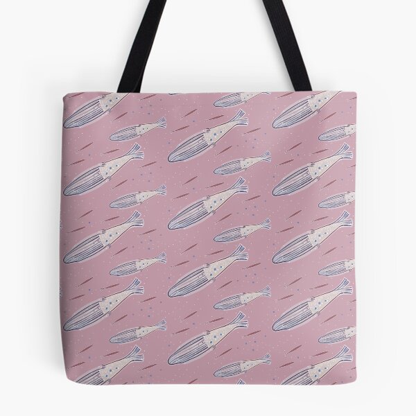 Item preview, Marine theme with fish and mermaids in pink colors designed and sold by Victoria Alferonok.