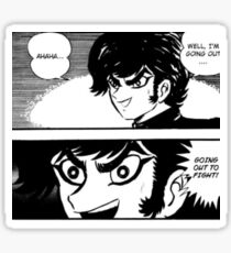 Pegatina Devilman saliendo a pelear