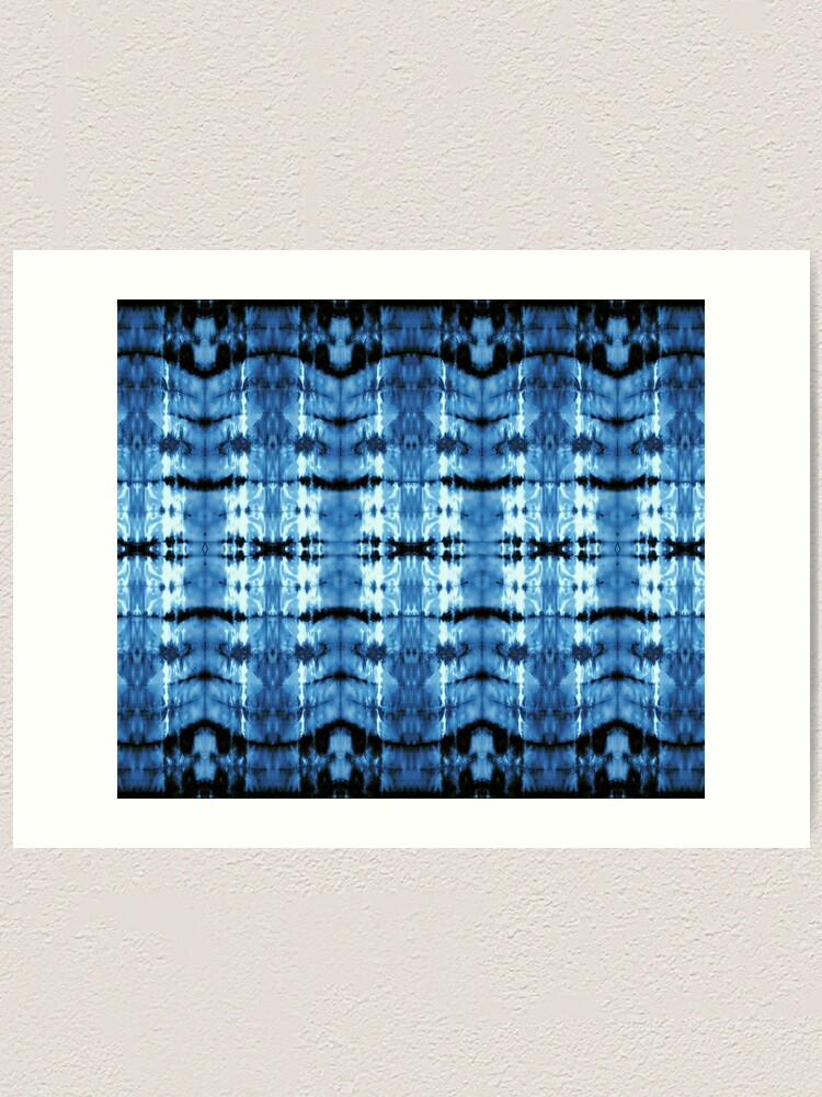 Alternate view of Indigo Satin Shibori Art Print