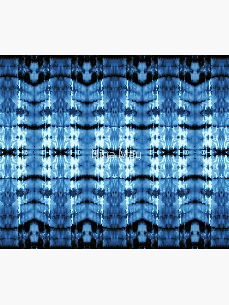 Indigo Satin Shibori by ninabmay