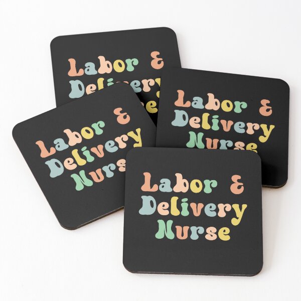 Item preview, Labor and delivery nurse Retro Groovy typography | L and D Nurse | Gifts for Labor+Delivery nurse designed and sold by Violet Treasures.