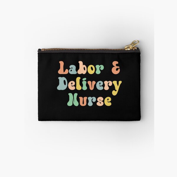 Item preview, Labor and delivery nurse Retro Groovy typography | L and D Nurse | Gifts for Labor+Delivery nurse designed and sold by Violet Treasures.