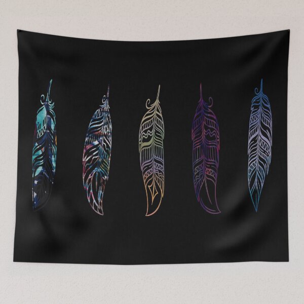 Item preview, Multicolor Feathers designed and sold by ChiweenieHobbit.