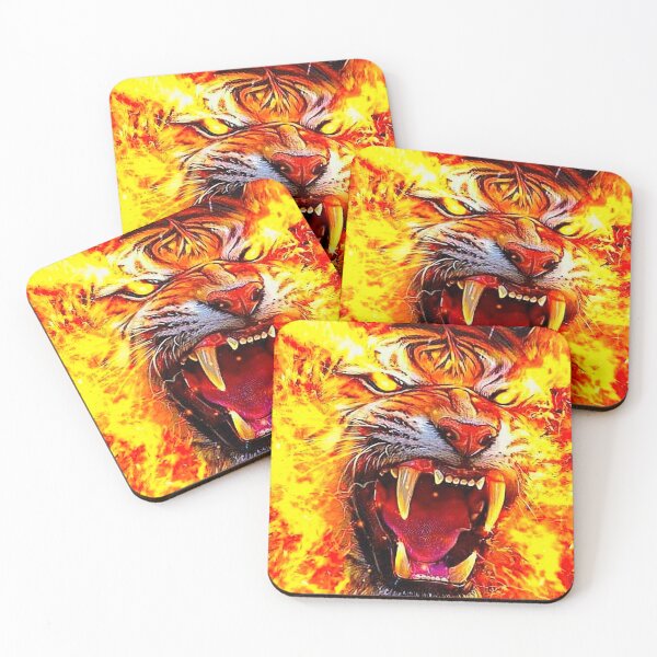 Item preview, Fierce Fire Tiger designed and sold by MorningFive.