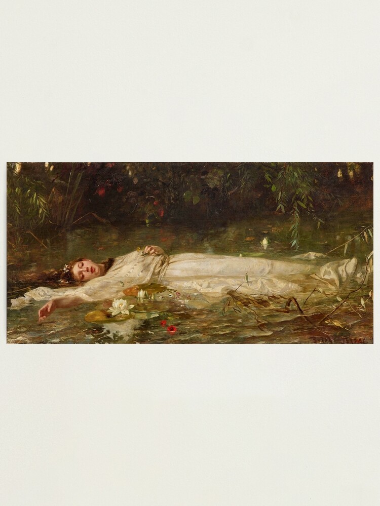 Ophelia, Friedrich Wilhelm Theodor Heyser Photographic Print