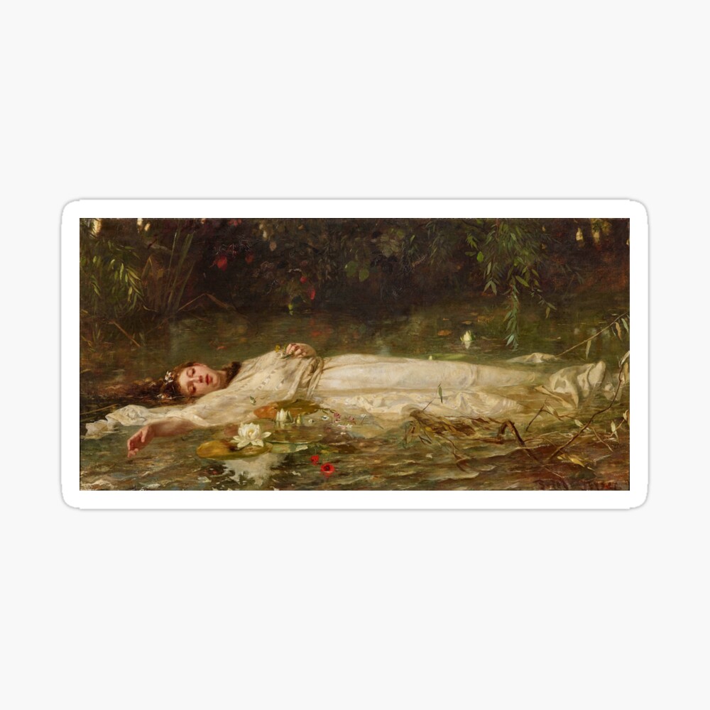 Ophelia, Friedrich Wilhelm Theodor Heyser Photographic Print