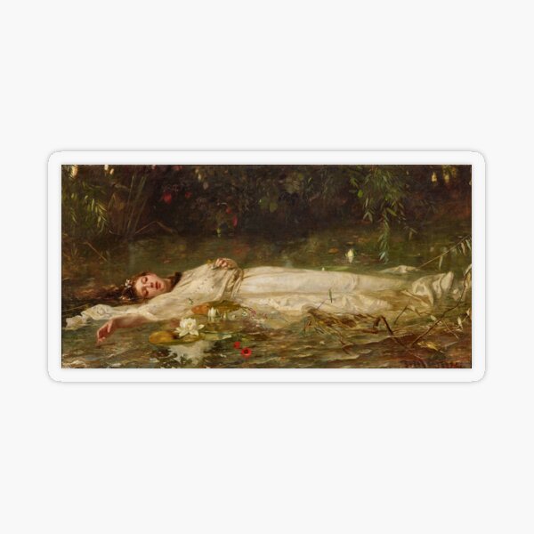 Item preview, Ophelia, Friedrich Wilhelm Theodor Heyser designed and sold by NoCoffeeNoLife.