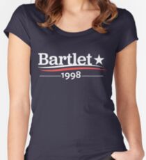 WEST WING President BARTLET 1998 White House Women's Fitted Scoop T-Shirt