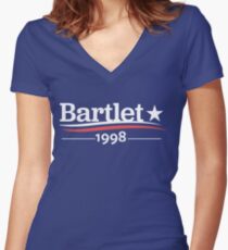 WEST WING Präsident BARTLET 1998 Weißes Haus Shirt mit V-Ausschnitt