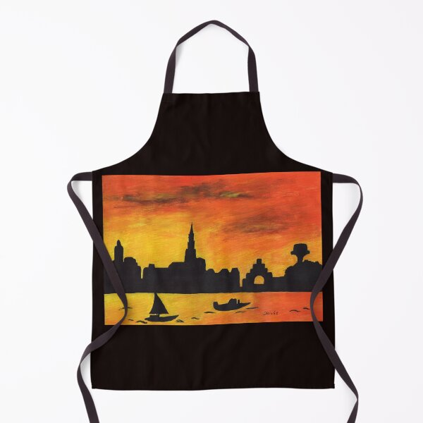 Item preview, Flensburg skyline in the evening sun designed and sold by Sandra Steinke.