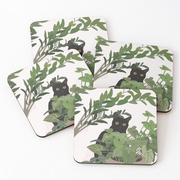 Item preview, Cat with Plants designed and sold by zykydesigns.