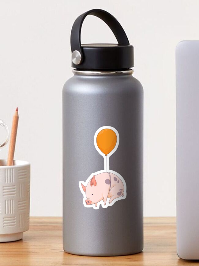 Thumbnail 1 of 3, Sticker, When Pigs Fly designed and sold by VictoriaHamre.