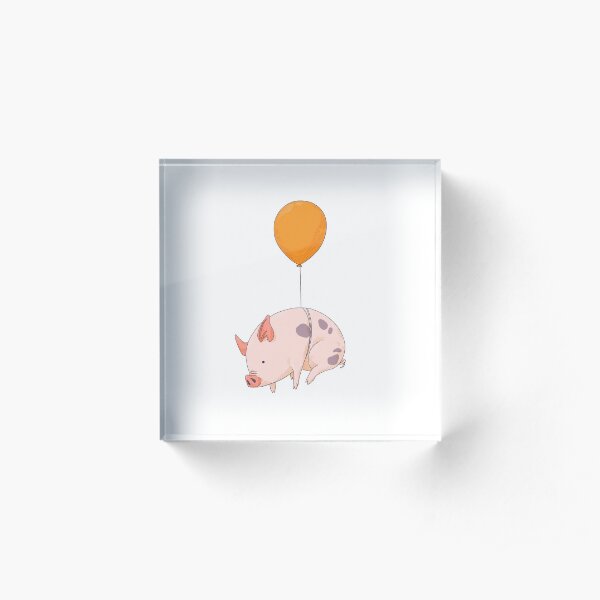 When Pigs Fly Acrylic Block
