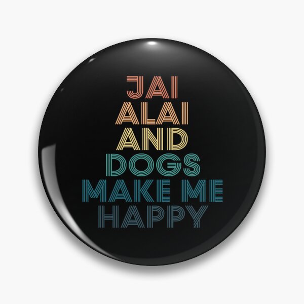 Item preview, Jai alai And Dogs Make Me Happy- Gift for Jai alai & Dogs Fans designed and sold by kindxinn.