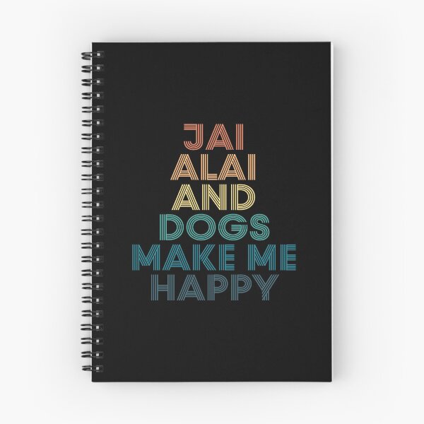 Item preview, Jai alai And Dogs Make Me Happy- Gift for Jai alai & Dogs Fans designed and sold by kindxinn.