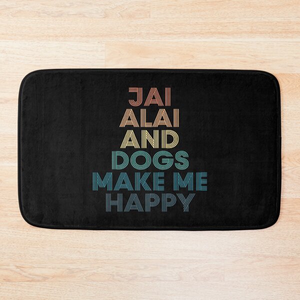 Item preview, Jai alai And Dogs Make Me Happy- Gift for Jai alai & Dogs Fans designed and sold by kindxinn.