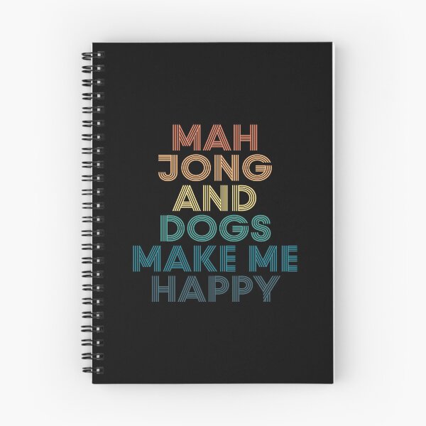 Item preview, Mah Jong And Dogs Make Me Happy- Gift for Mah Jong & Dogs Fans designed and sold by kindxinn.