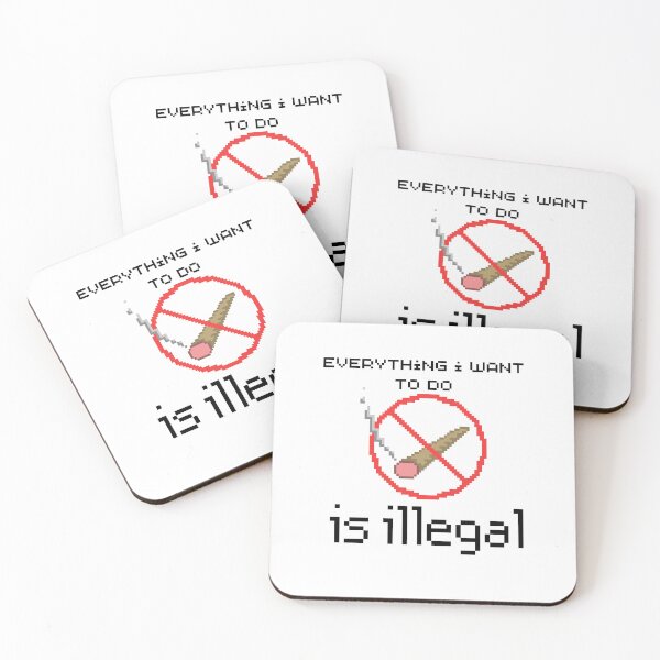 Item preview,  everything i want to do is illegal | red join designed and sold by OurShop00.