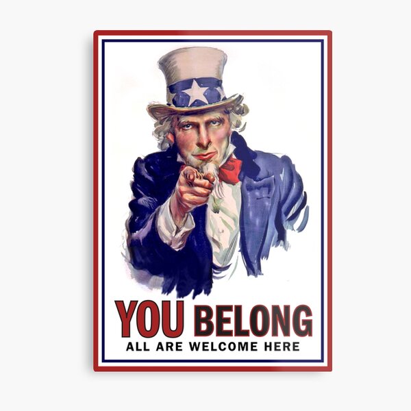 YOU BELONG Metal Print
