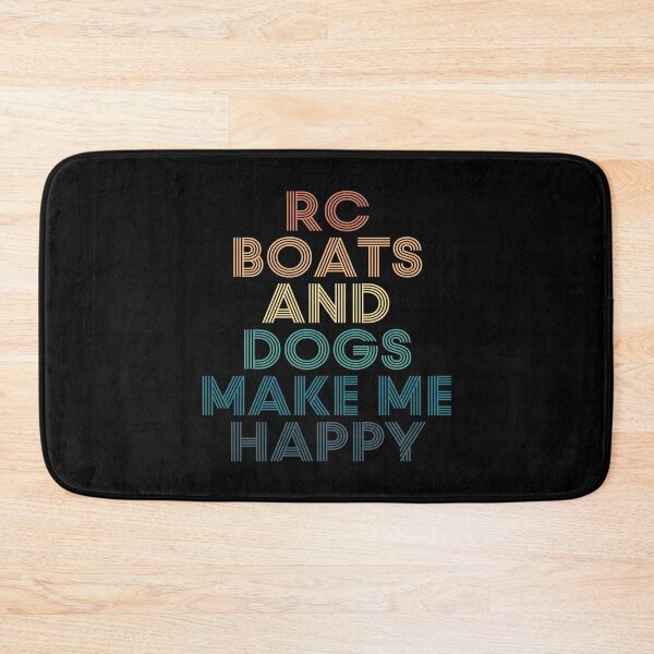 Item preview, RC Boats And Dogs Make Me Happy- Gift for RC Boats & Dogs Fans designed and sold by kindxinn.