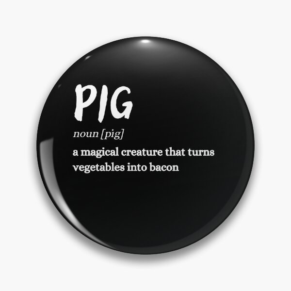 Artikelvorschau, Funny Pig and Bacon Definition Food Lover Gift entworfen und verkauft von Mindcaptain.