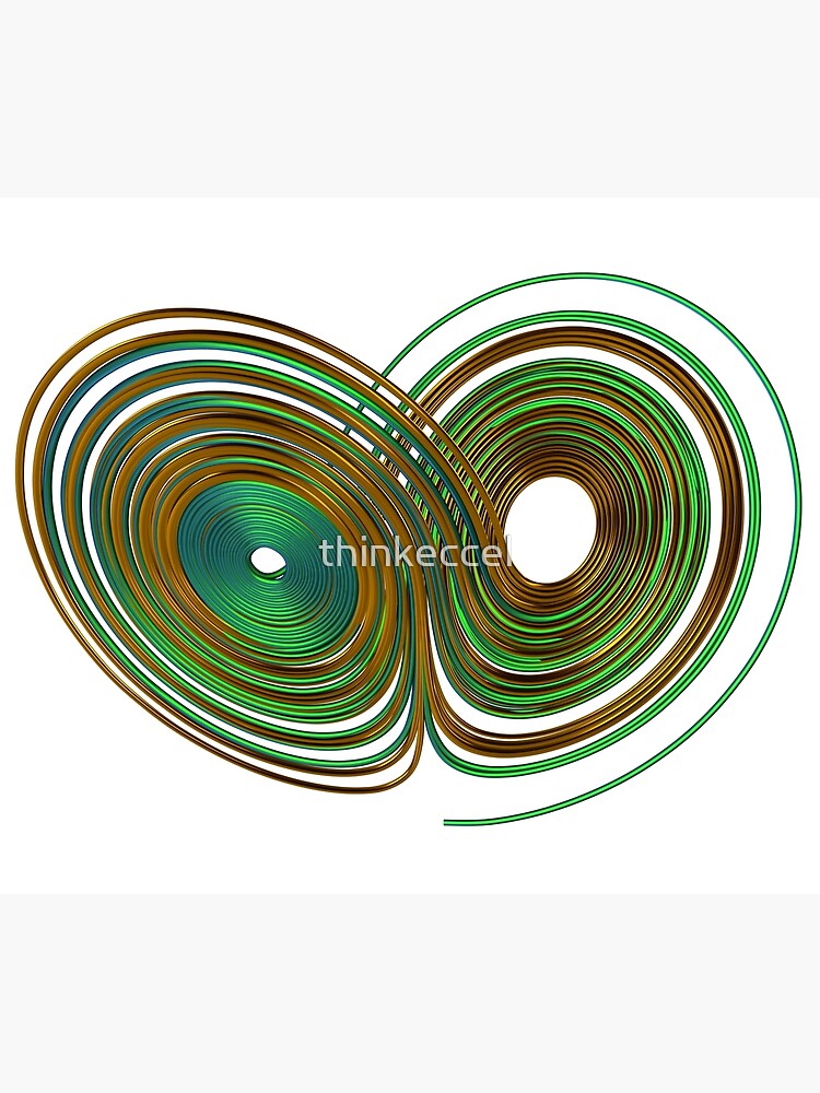 Chaos Theory, Butterfly Effect - Lorenz Chaotic Attractor #4 Premium ...