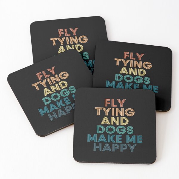 Item preview, Fly Tying And Dogs Make Me Happy- Gift for Fly Tying & Dogs Fans designed and sold by kindxinn.