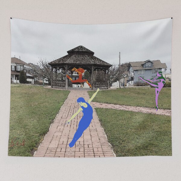 Item preview, Dancers Near Gazebo designed and sold by storecee.