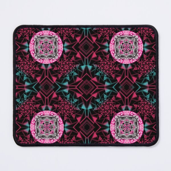 Item preview, The Pink Floral Mandala in Two-Tone Seamless Pattern  designed and sold by MyMemoriesArts.