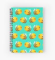 Bumble Bee Mint Spiral Notebook