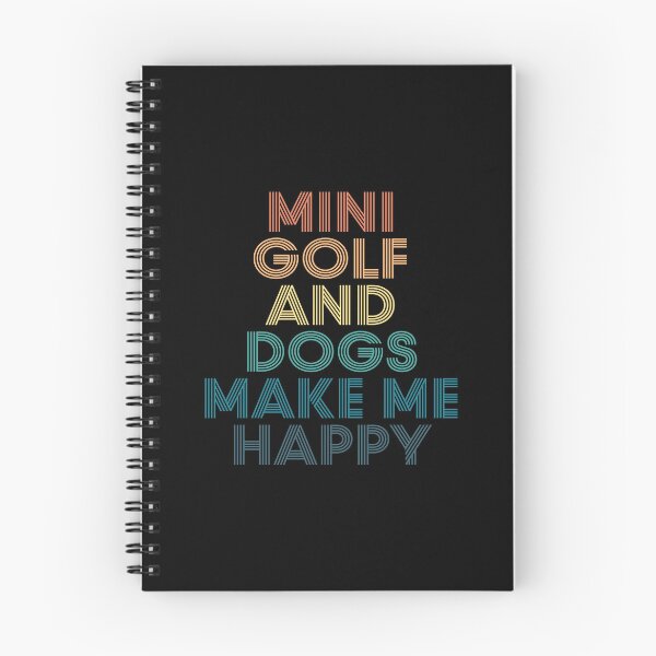 Item preview, Mini Golf And Dogs Make Me Happy- Gift for Mini Golf & Dogs Fans designed and sold by kindxinn.