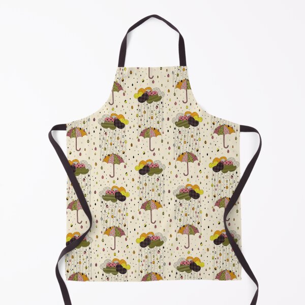 Item preview, Summer rain - patterned clouds, umbrellas and drops designed and sold by chriswoGeschenk.