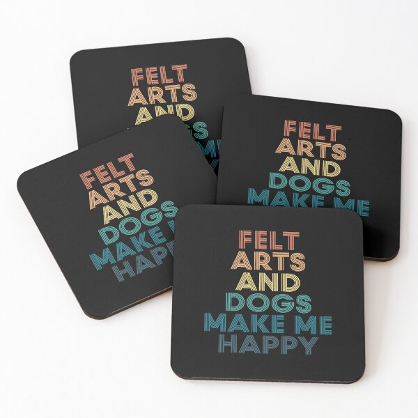 Item preview, Felt Arts And Dogs Make Me Happy- Gift for Felt Arts & Dogs Fans designed and sold by kindxinn.
