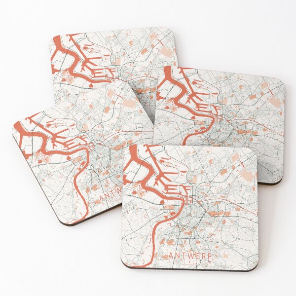Item preview, Antwerp City Map of Belgium - Bohemian designed and sold by deMAP.