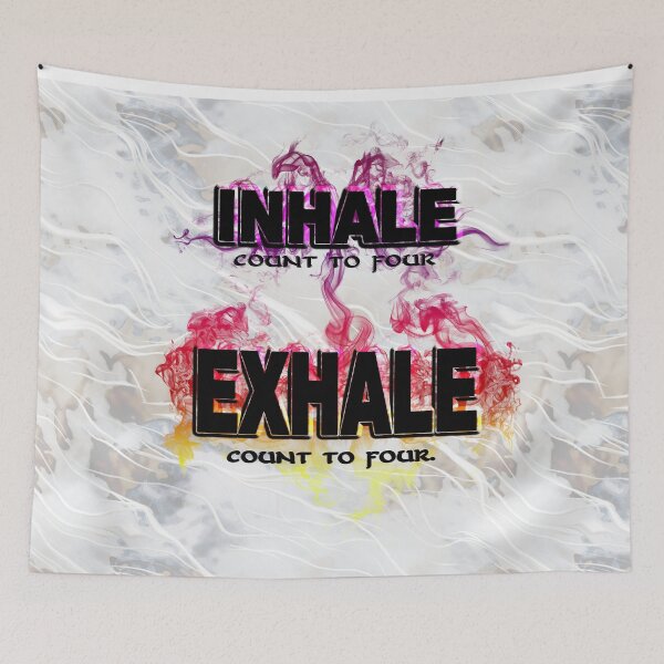 Item preview, Inhale Exhale (Black text) designed and sold by SpiritSeekers.