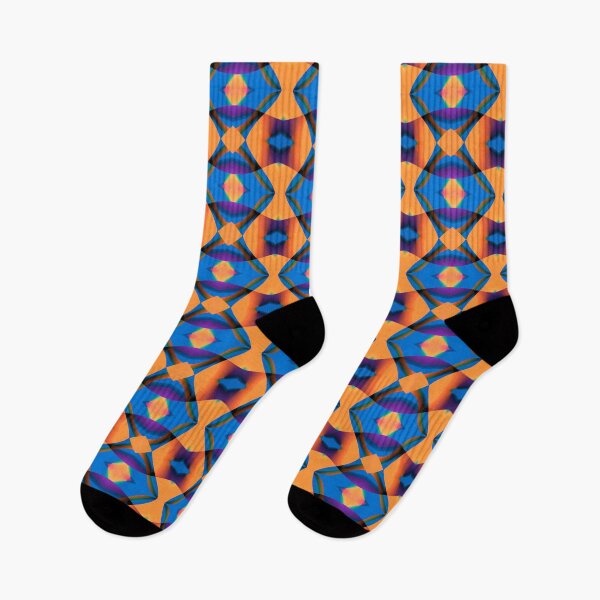 Item preview, Orange and Blue Abstract Curves Digital Art designed and sold by AraljanFusion.